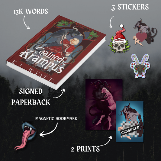 Chained to Krampus Signed Paperback+Swag